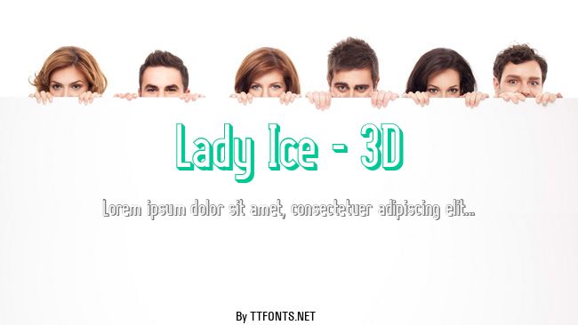 Lady Ice - 3D example
